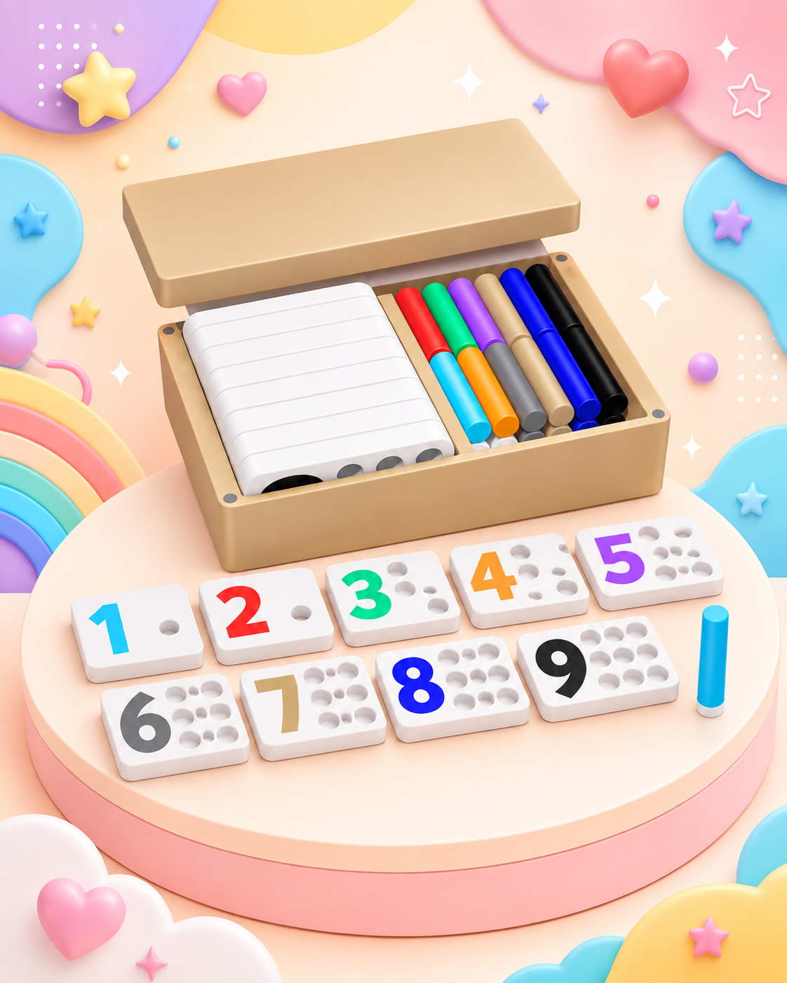 Kit Matemático – Números e Quantidades 🔢🌈