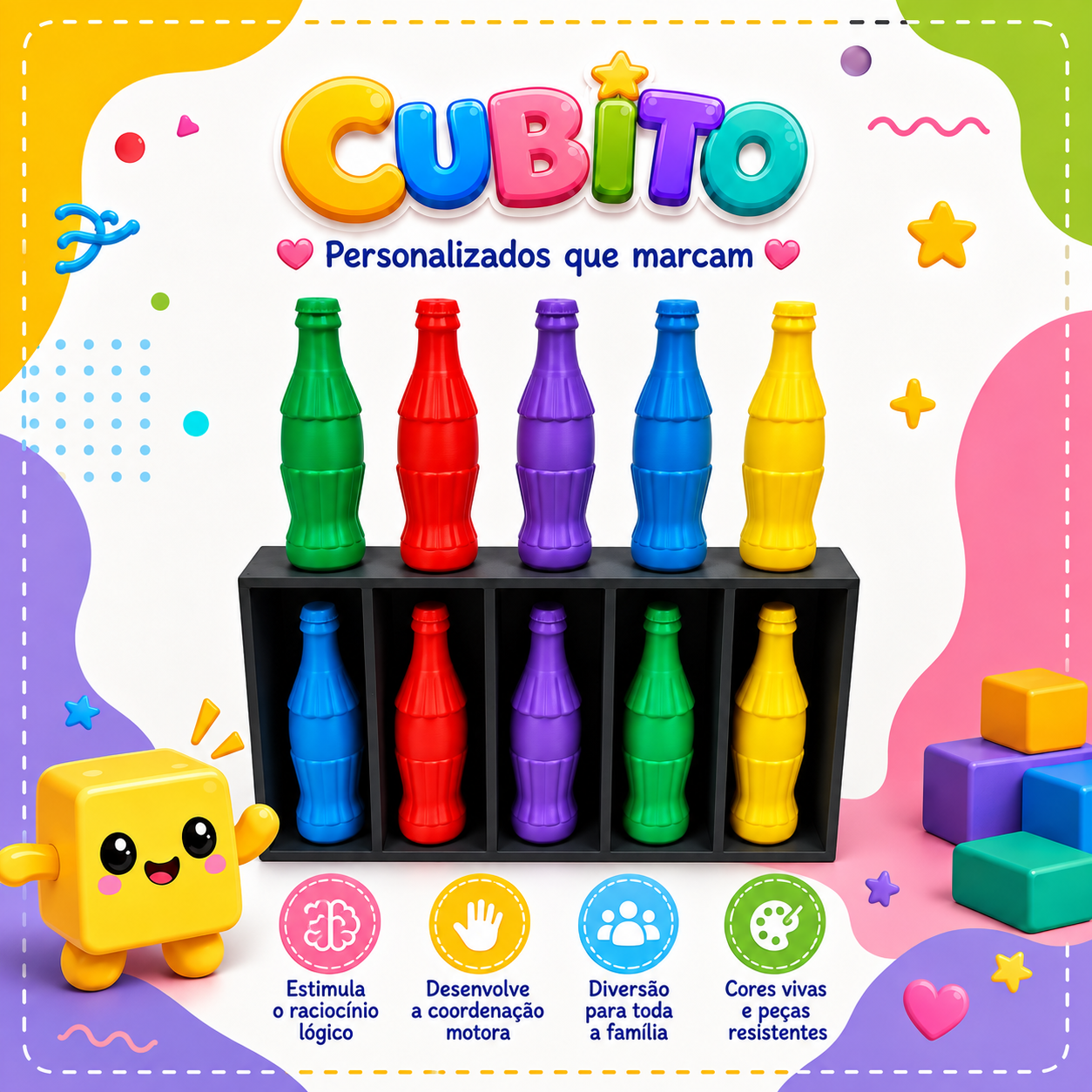 Jogo das Garrafas coloridas